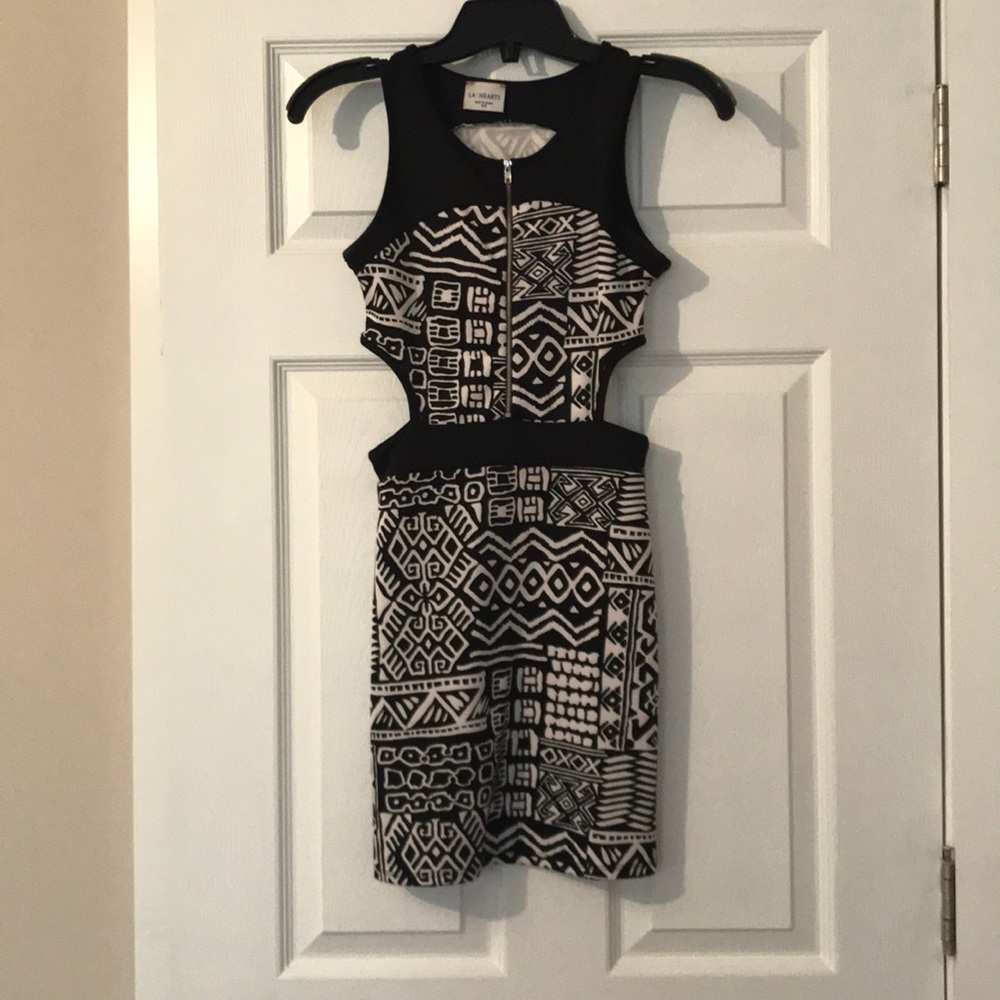 Black and white dress